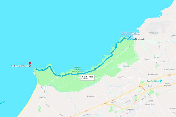 Portreath to Godrevy Coastal Path